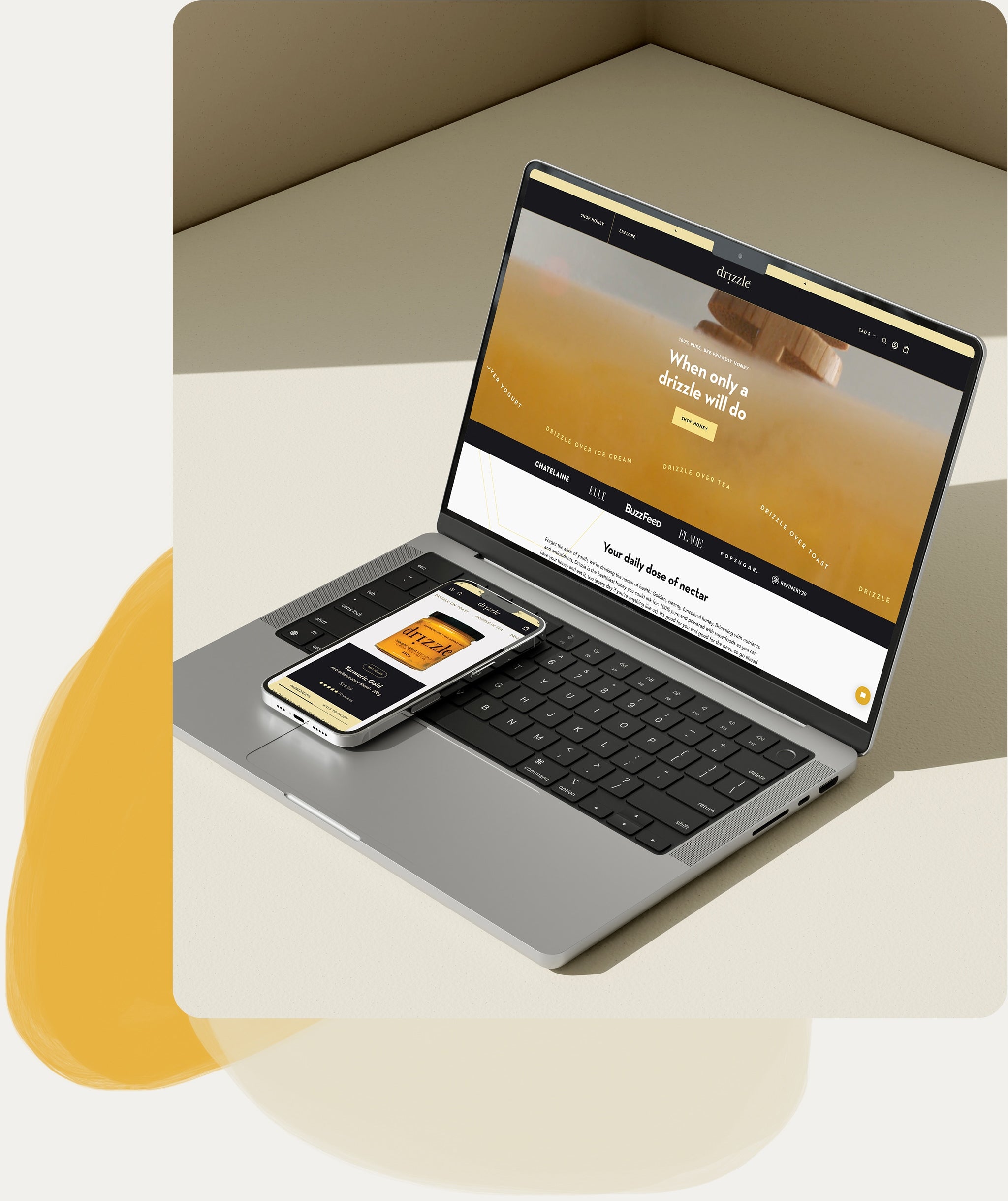 Drizzle Honey Shopify Website Design